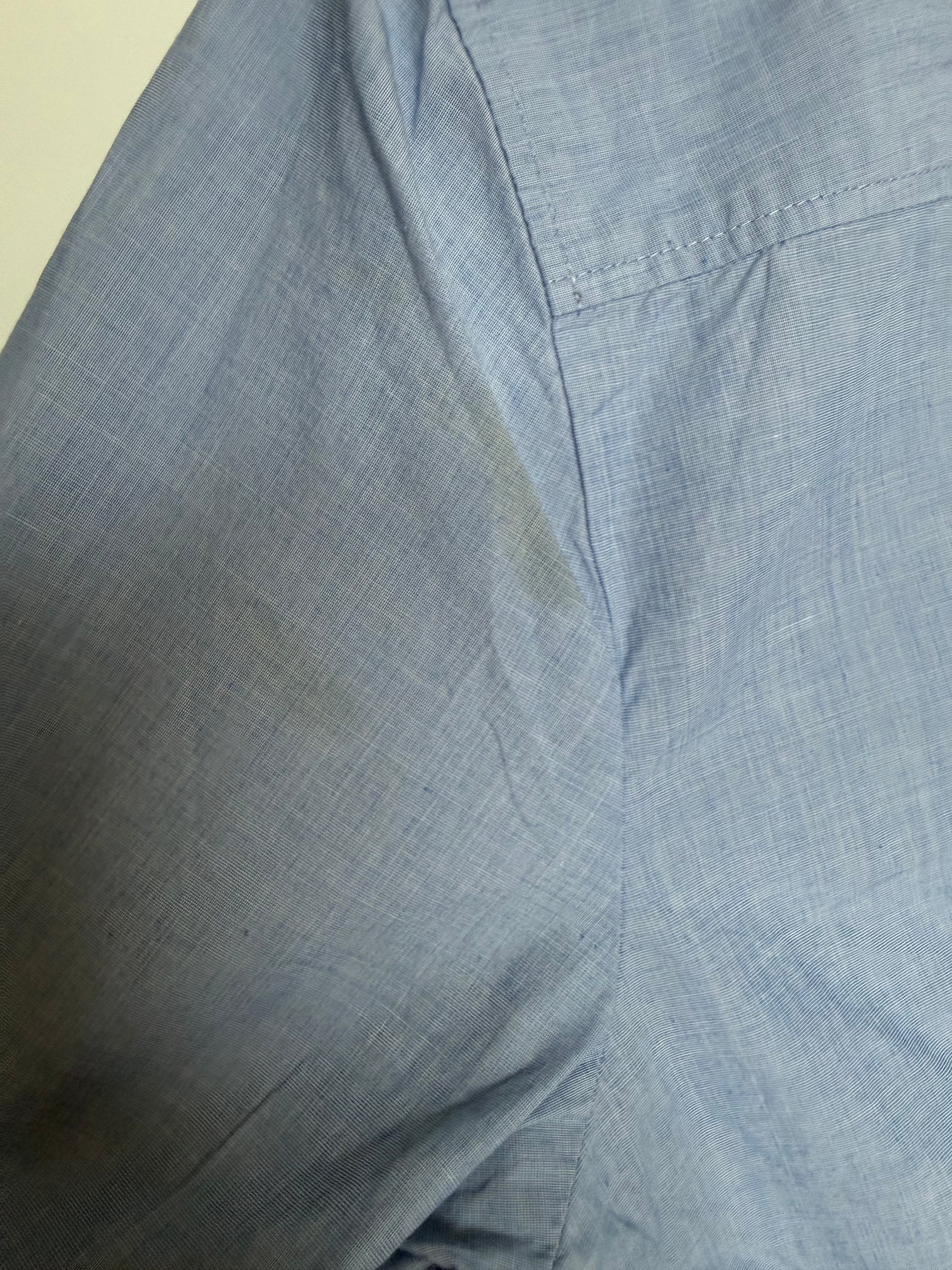 J.Crew Men's Light Blue Chambray Button-Up Shirt Size XL