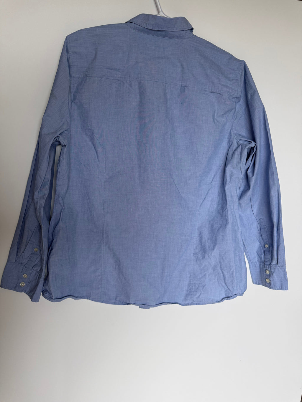 J.Crew Men's Light Blue Chambray Button-Up Shirt Size XL