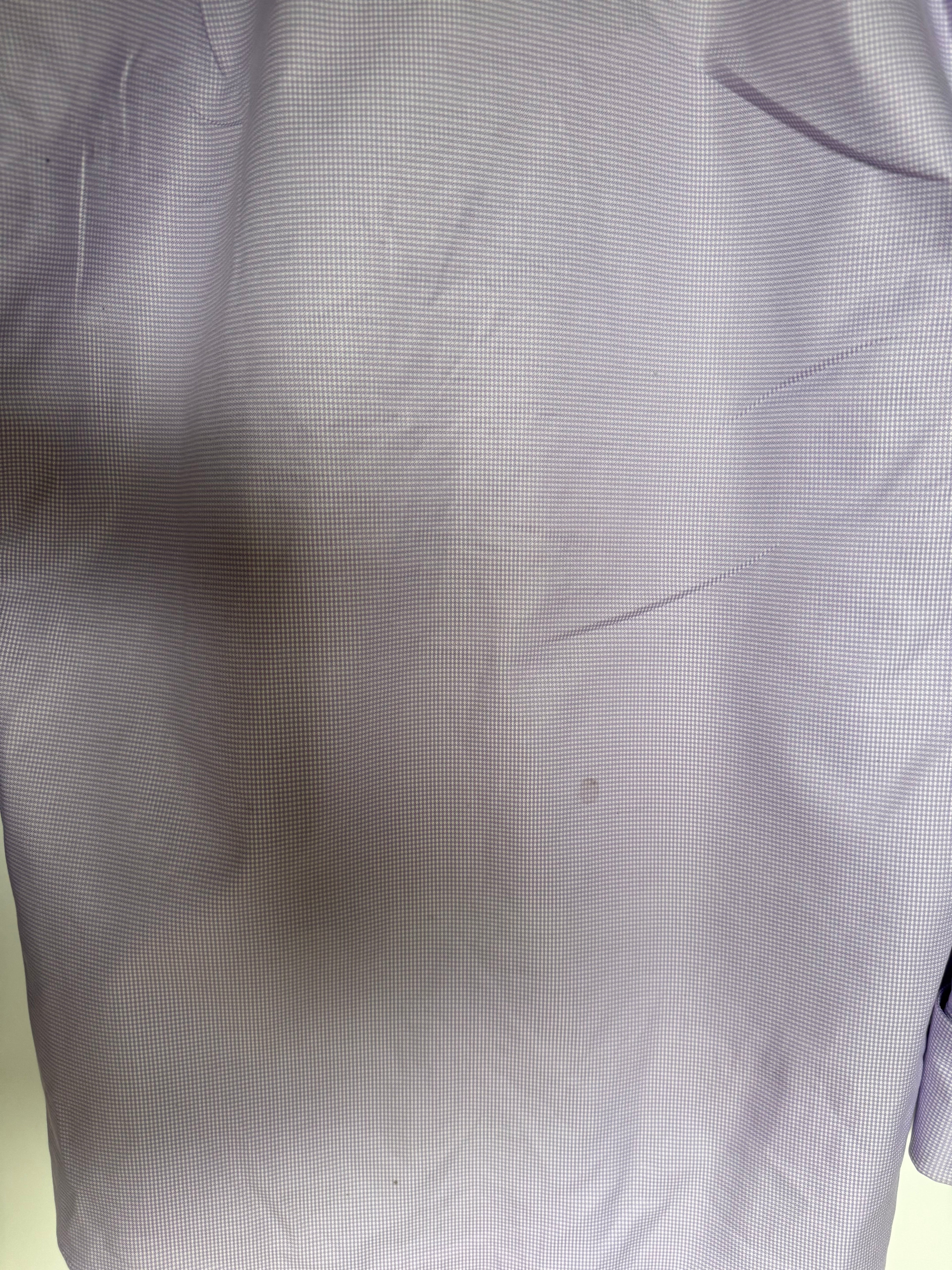 Pronto Uomo Men's Lavender Check French Cuff Dress Shirt