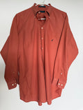 Nautica Men's Rust Terracotta Button-Down Shirt