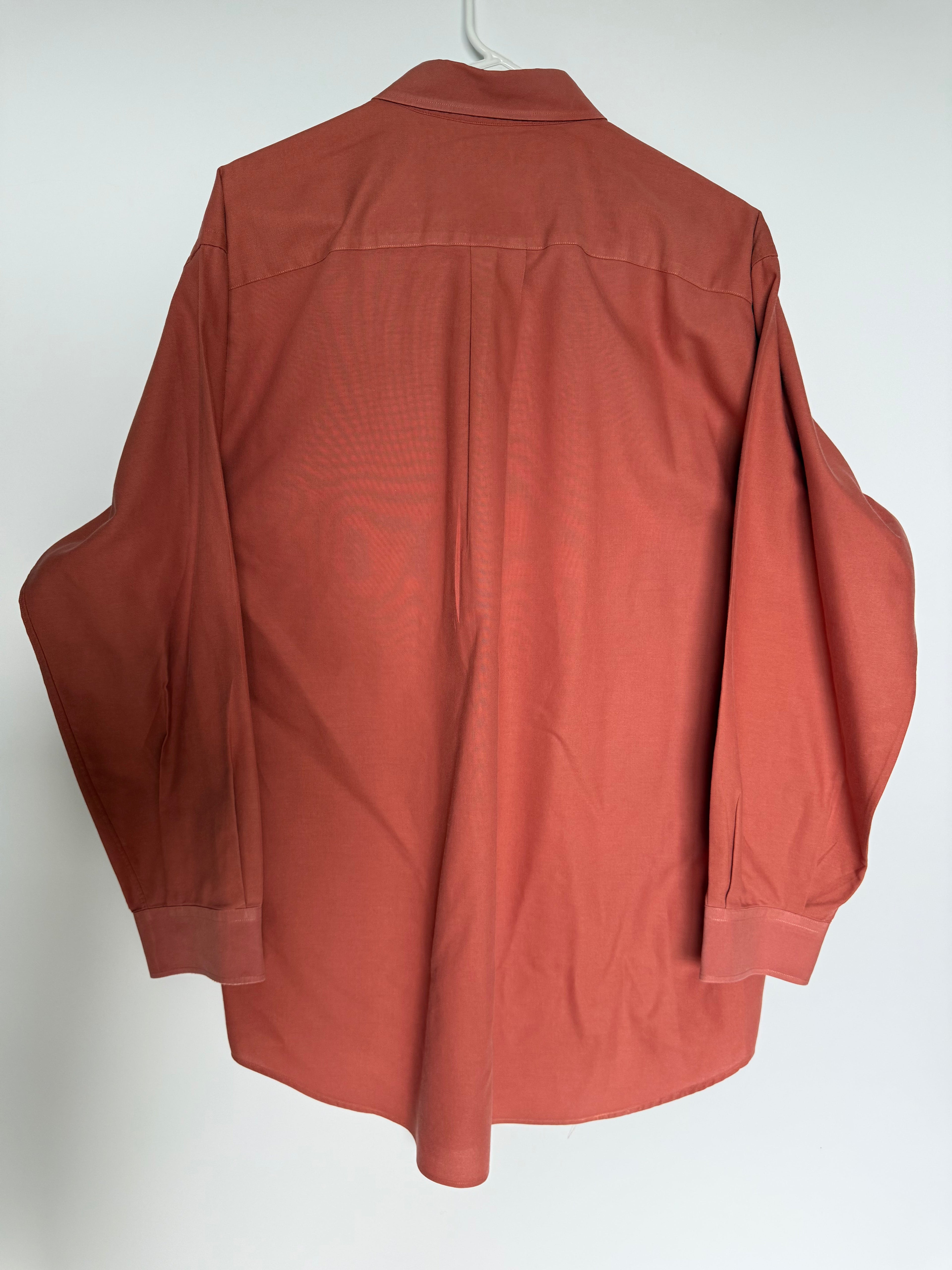 Nautica Men's Rust Terracotta Button-Down Shirt