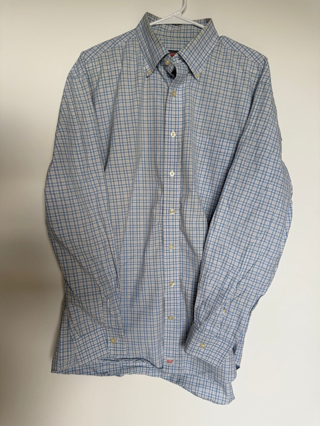 Vineyard Vines Murray Shirt Men's Blue Check Button-Down Size L