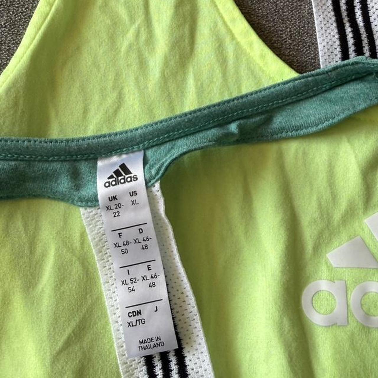 Adidas Women's Green & Yellow Shirt Size XL
