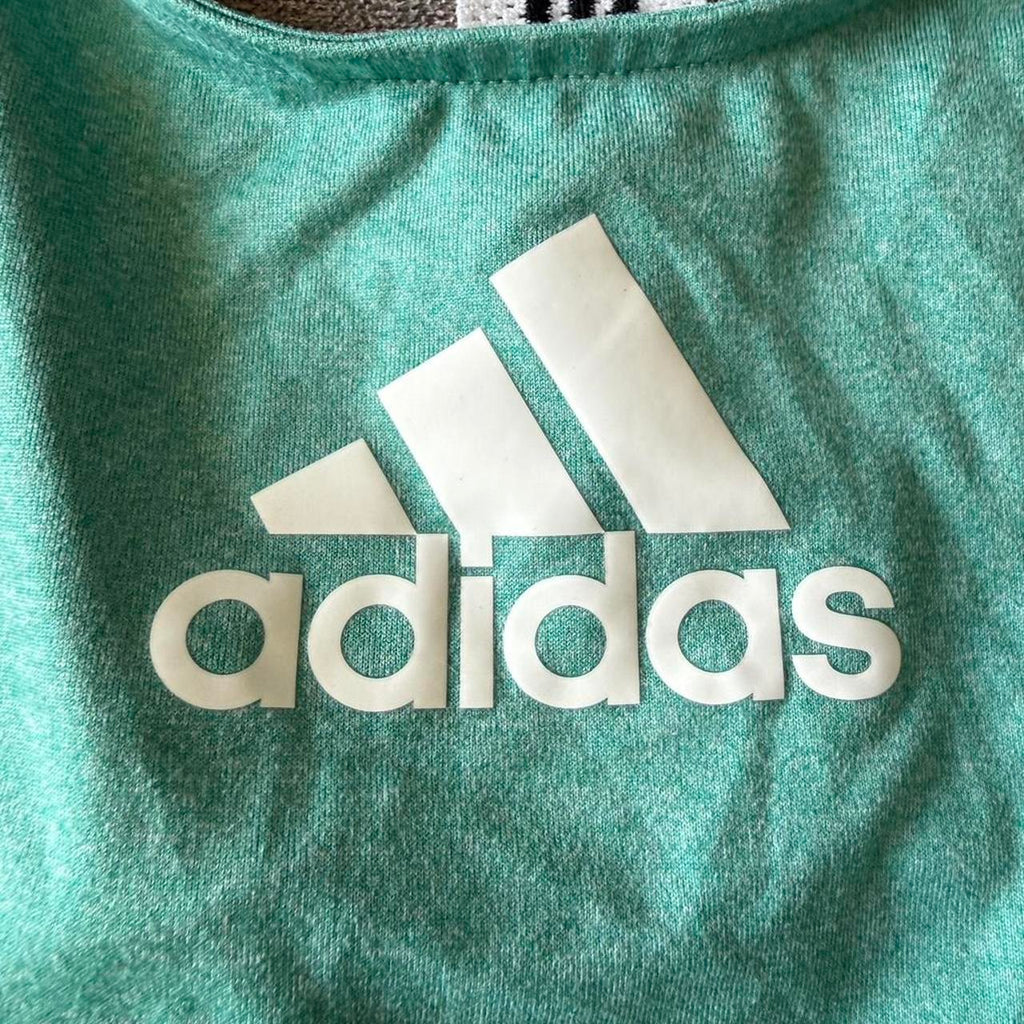 Adidas Women's Green and Blue Shirt Size XL