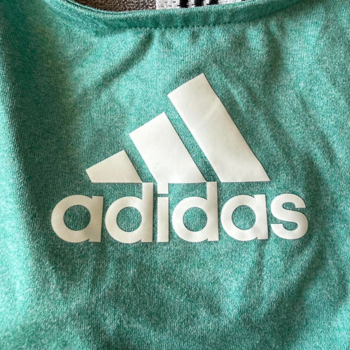 Adidas Women's Green and Blue Shirt Size XL